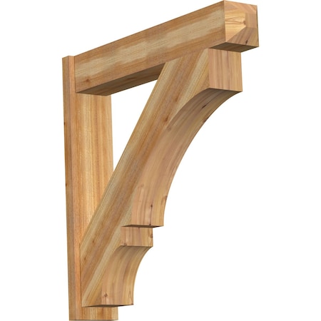 Ekena Millwork Balboa Craftsman Rough Sawn Outlooker, Western Red Cedar, 8"W x 42"D x 42"H OUT08X42X42BOA04RWR